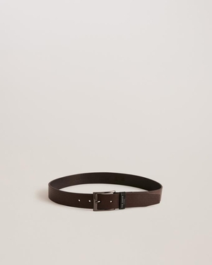 Ceinture Ted Baker T Etched Leather Noir Homme | MTT-20751422